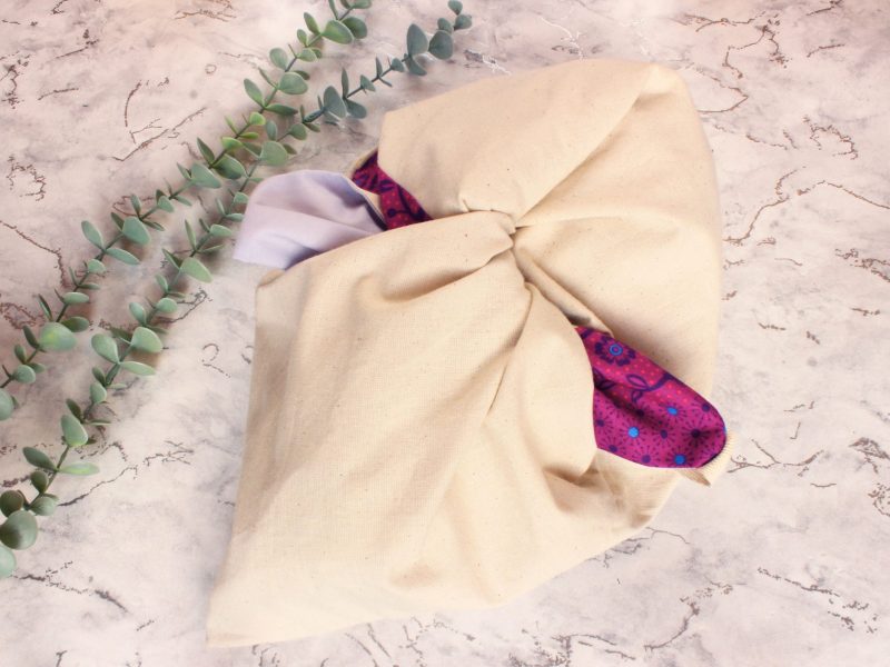 Knot bag- magenta floral - Image 4