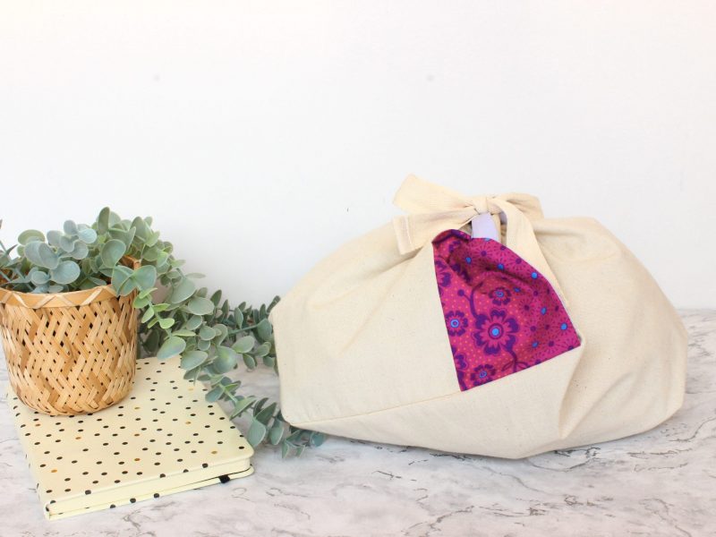 Knot bag- magenta floral - Image 2