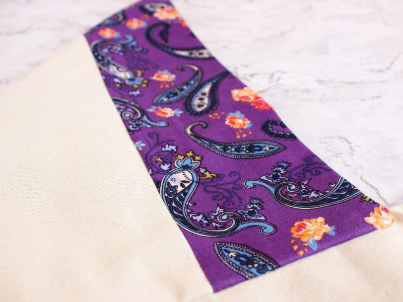 Knot bag- purple paisley - Image 4