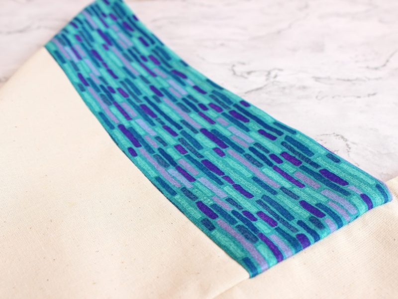 Knot bag- teal dashes - Image 3