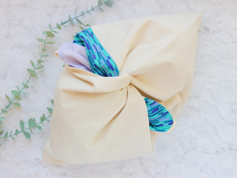 Knot bag- teal dashes - Image 4
