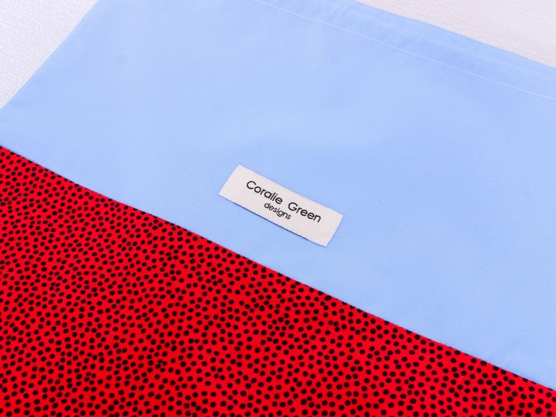 Drawstring bag- red spotty - Image 3