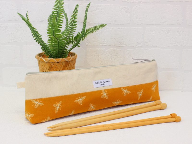 Knitting needle storage- bees