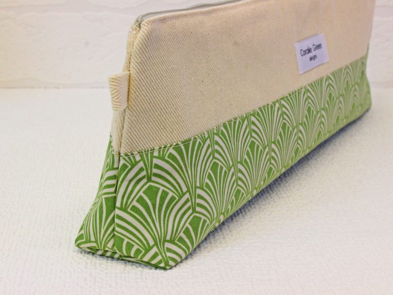 Knitting needle storage- green art deco - Image 2