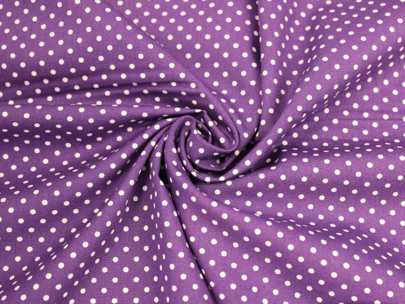 Purple spotty cotton