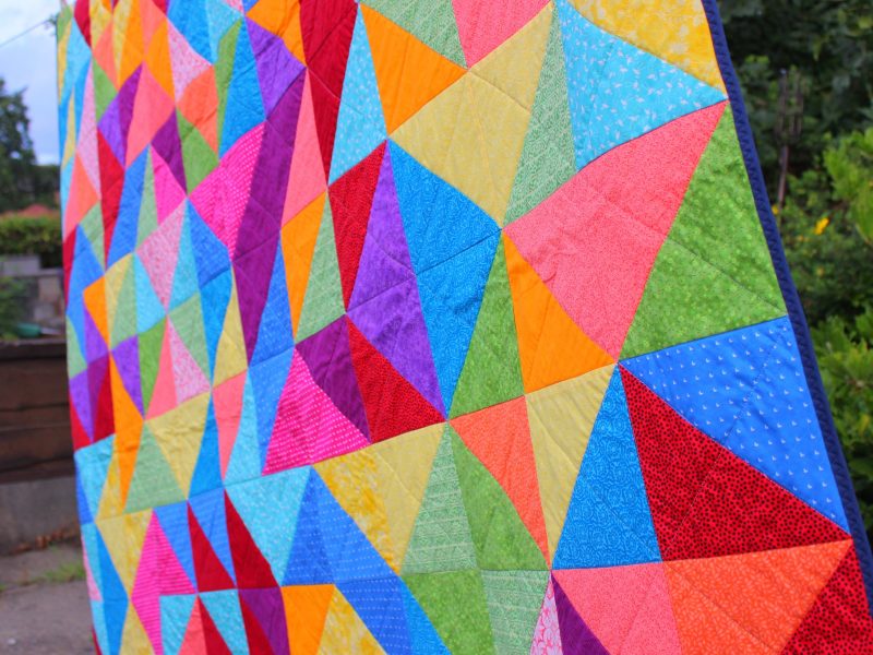 Rainbow geometric quilt - Image 4